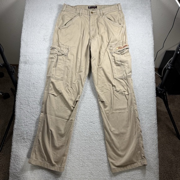 Polo Jeans Co Ralph Lauren Cargo Pants Men 34x34 Freighter Baggy Vintage Y2K - Picture 2 of 8